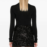 Body a collo alto colorado in nero Wolford - donna 