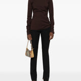 Pantaloni a gamba dritta con spacchi  in nero The latest - donna 