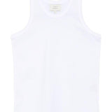 Canotta in cotone in bianco Loulou de saison - donna 