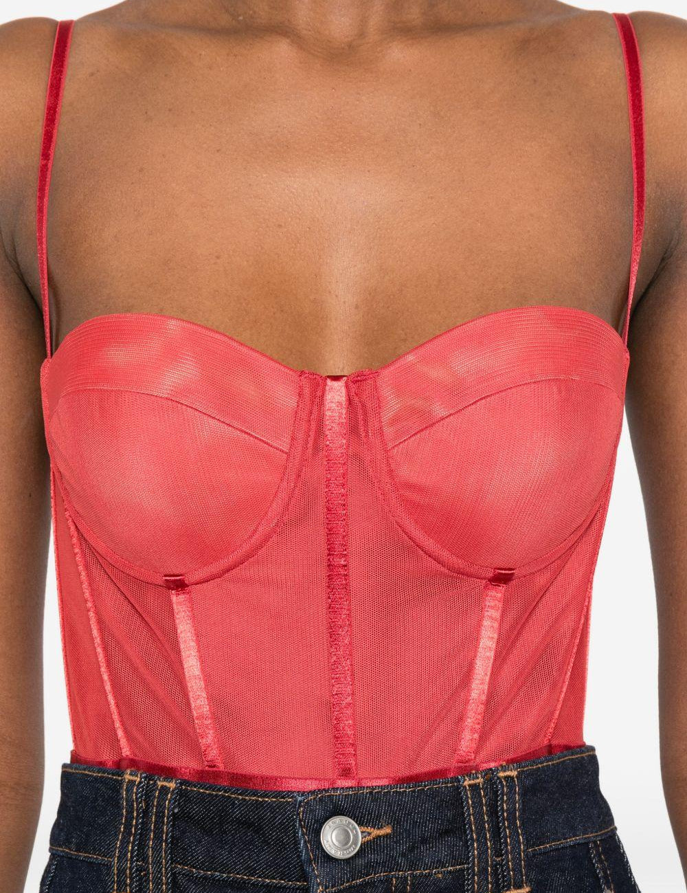 Body a corsetto Rebellion in rosso Zimmermann - donna 
