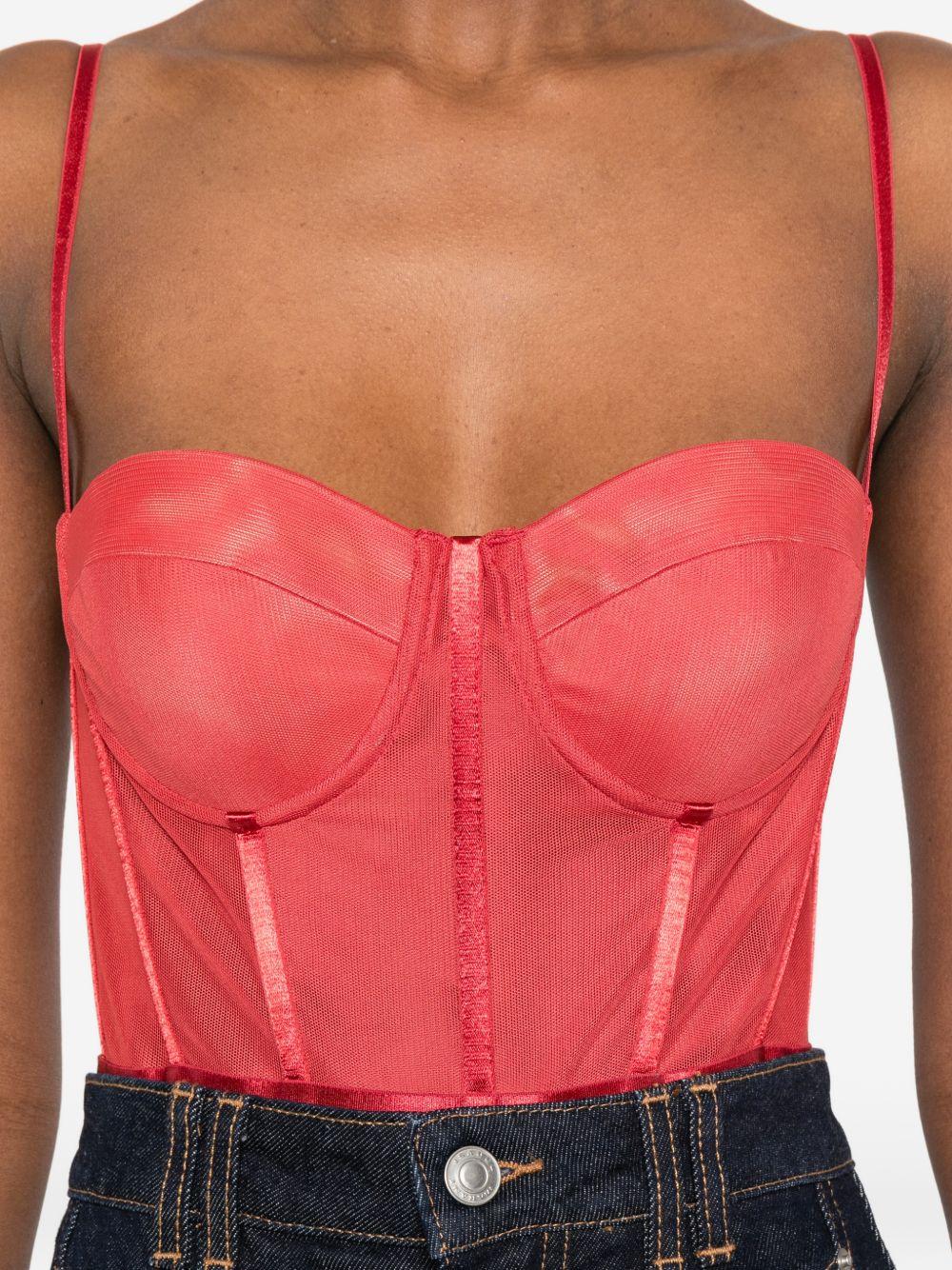 Body a corsetto Rebellion in rosso Zimmermann - donna 