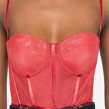 Body a corsetto Rebellion in rosso Zimmermann - donna 