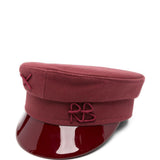 Cappello baker boy con logo  in bordeaux Ruslan baginskiy - donna 