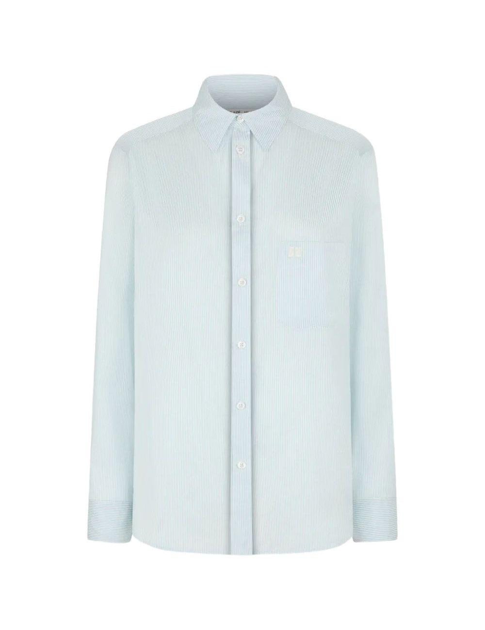 Camicia classica a righe in azzurro BLAZÉ MILANO - donna 