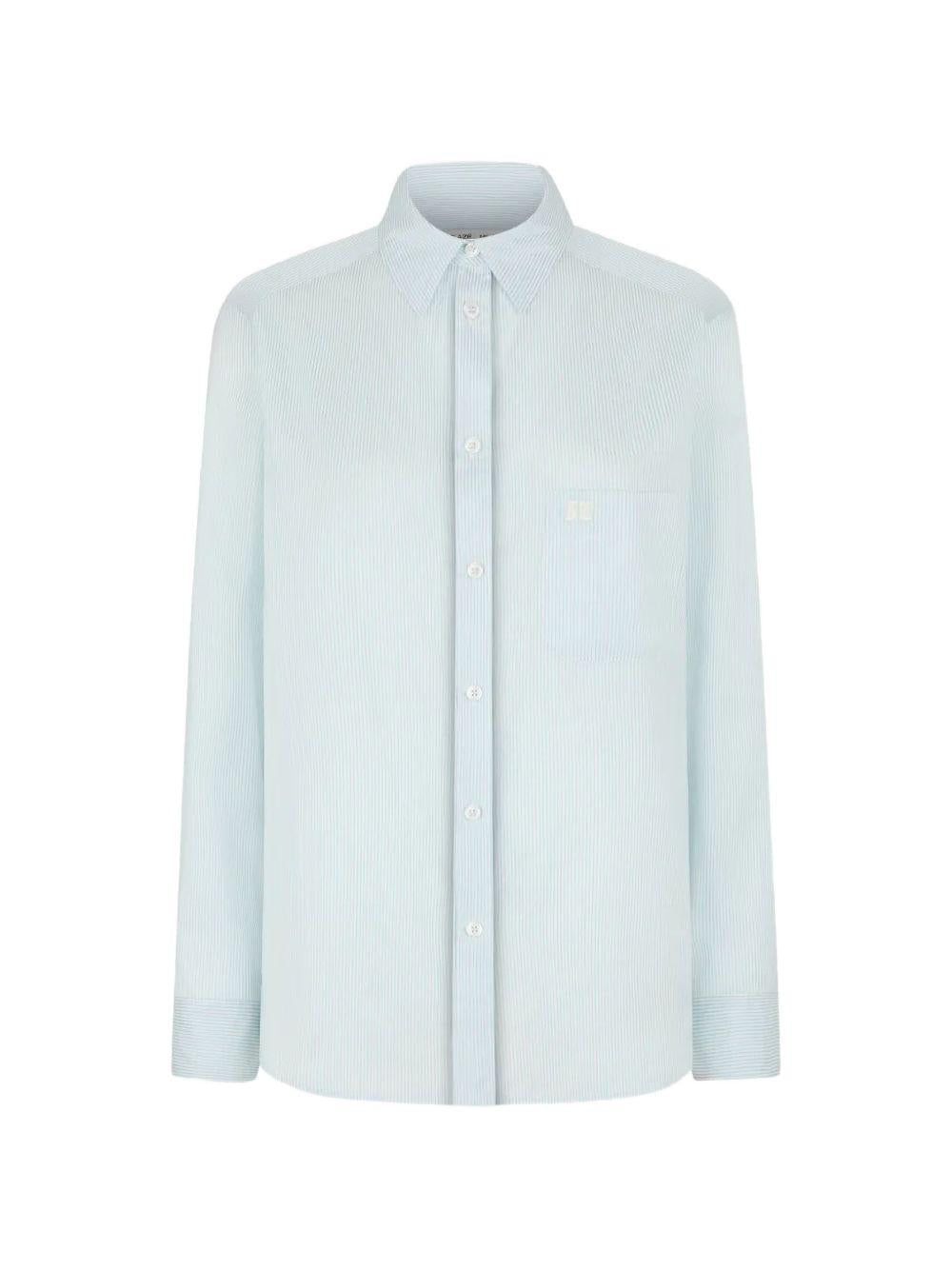 Camicia classica a righe in azzurro BLAZÉ MILANO - donna 