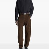 Denim carrot con tasche in marrone Lemaire - uomo 