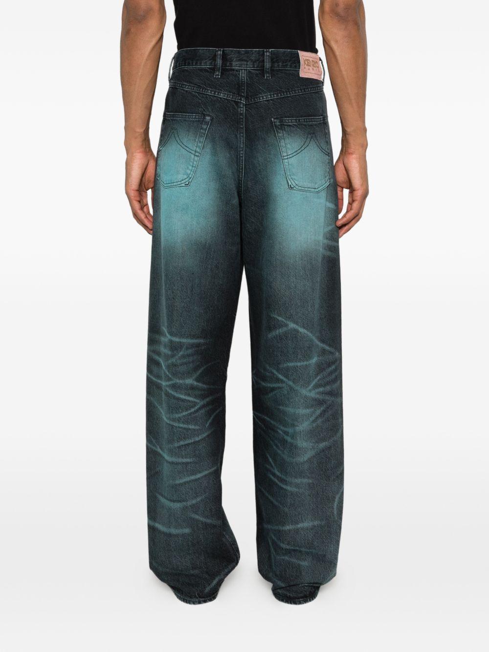 Jeans lavati in blu Kenzo - uomo 