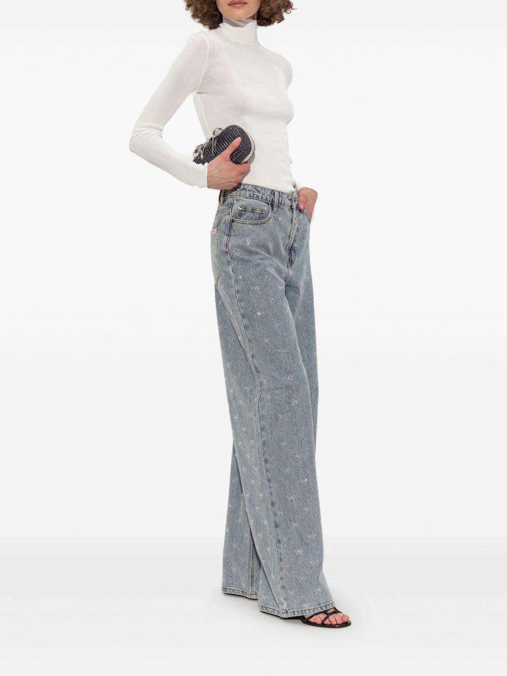 Maglia a coste a collo alto in bianco Self-portrait - donna 