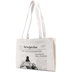 Borsa a spalla  New York Times in bianco 