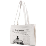 Borsa a spalla  New York Times in bianco 