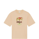 T-shirt con stampa in beige Drole de monsieur - uomo 