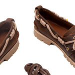 Mocassini con lacci in marone Golden goose - uomo 