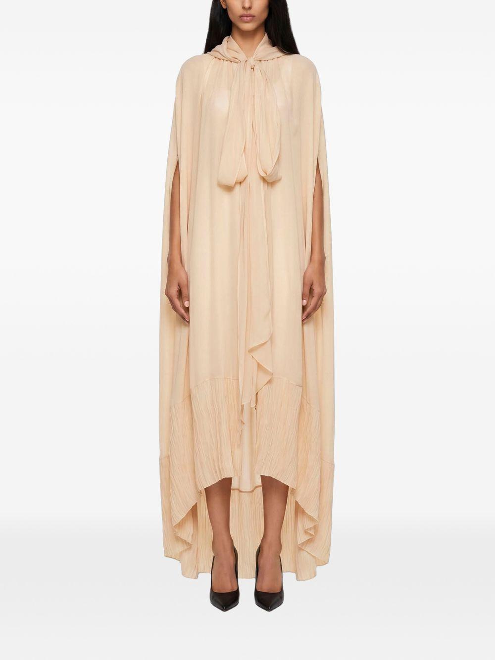Top lungo con cappuccio in beige Blumarine - donna 
