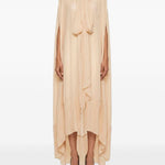 Top lungo con cappuccio in beige Blumarine - donna 