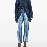 Jeans a pannelli in blu Diesel - donna 