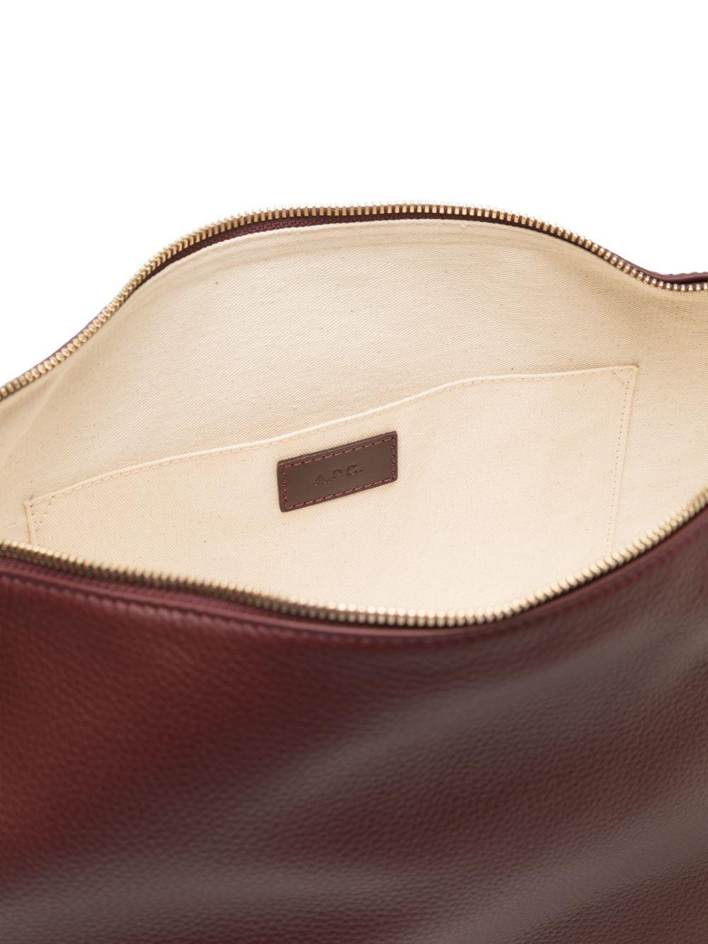 Borsa a spalla Vera maxi in bordeaux 