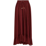 Gonna lunga con volant Aster in bordeaux Zimmermann - donna 