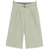Pantaloncini a gamba larga con cintura preaches in verde Dries van noten - uomo 