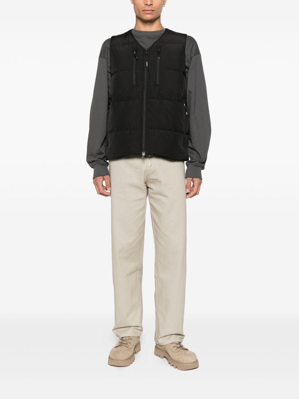 Gilet smanicato con zip in nero Pyrenex - unisex 
