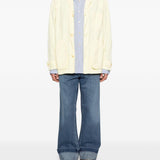 Jeans con risvolto in blu Simone rocha - uomo 