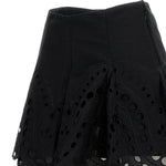 Minigonna con detagli in pizzo sail in nero Charo ruiz ibiza 1989 - donna 