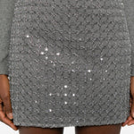 Minigonna con decorazione in grigio Rotate - donna 