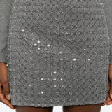 Minigonna con decorazione in grigio Rotate - donna 