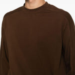 Felpa a manica lunga in marrone Entire studios - unisex 