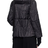 Giacca trapuntata geocamo in nero Rick Owens x Moncler - unisex<BR/> 