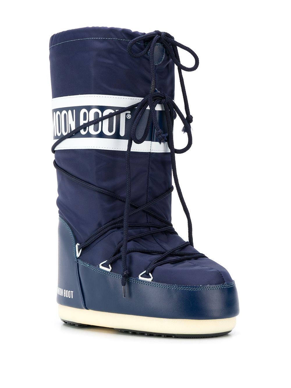 Stivali da neve Icon con logo in marrone Moon boot - unisex 