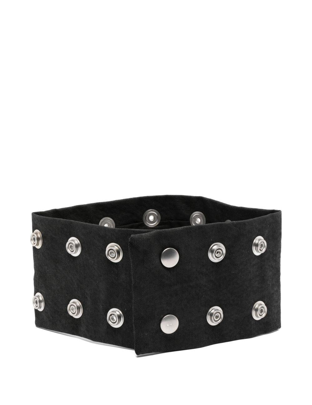 Choker con chiusura a pressione in nero Rick owens drkshdw - unisex 