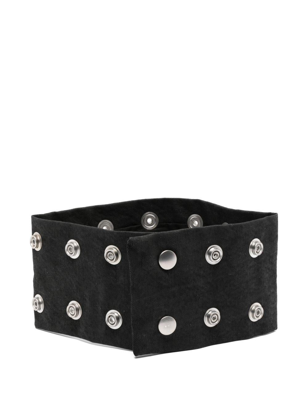 Choker con chiusura a pressione in nero Rick owens drkshdw - unisex 