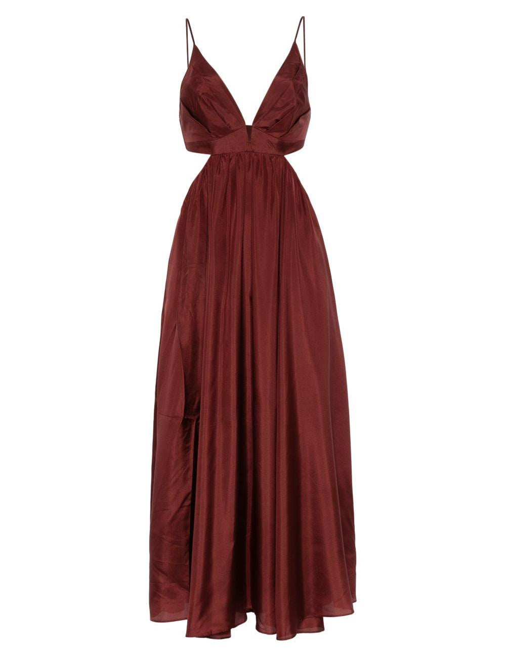 Abito con dettagli cut-out  in bordeaux Zimmermann - donna 