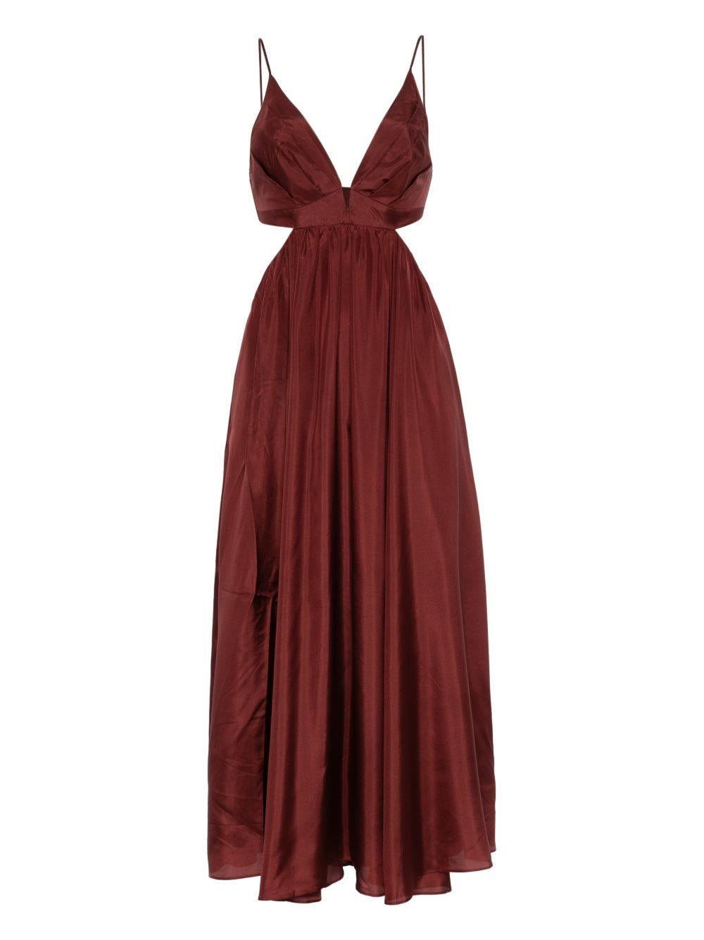 Abito con dettagli cut-out  in bordeaux Zimmermann - donna 