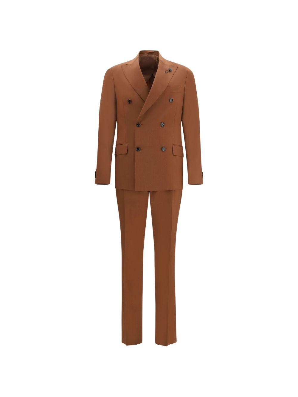 Completo Iconic doppiopetto in marrone Lardini - uomo 