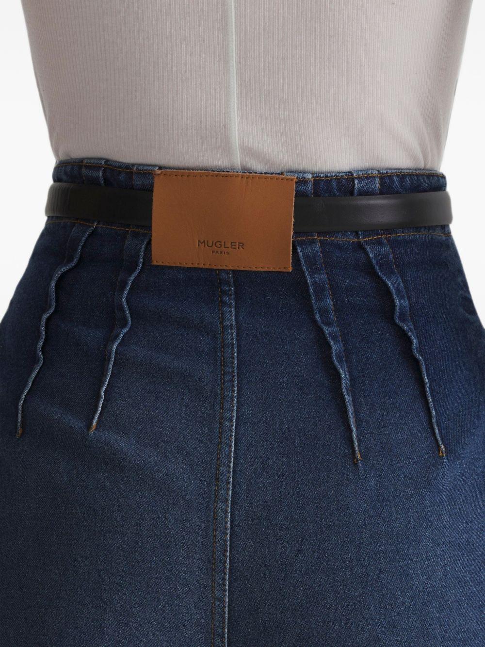 Jeans a vita alta in blu 