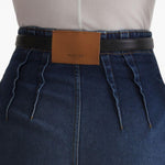 Jeans a vita alta in blu 