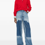 Jeans larghi a gamba larga in blu Ganni - donna 