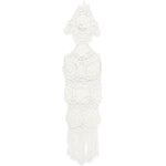 Abito lungo in maglia con applicazioni floreali in bianco Giuseppe di morabito - donna 