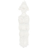 Abito lungo in maglia con applicazioni floreali in bianco Giuseppe di morabito - donna 