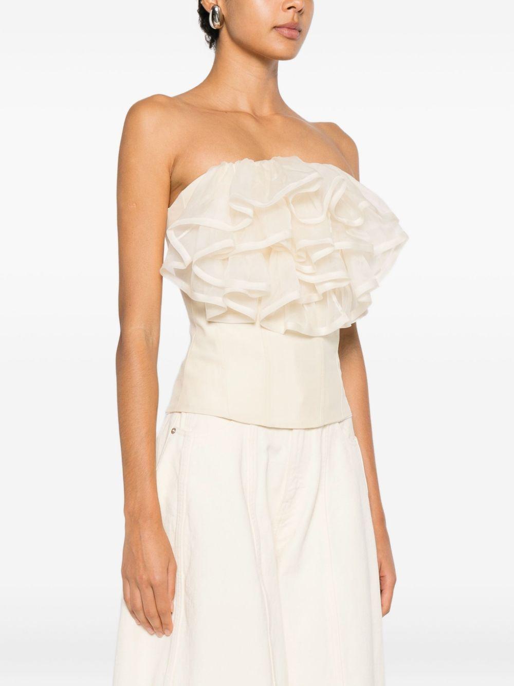 Top con ruches in beige Viktor&rolf - donna 