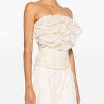 Top con ruches in beige Viktor&rolf - donna 