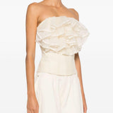 Top con ruches in beige Viktor&rolf - donna 