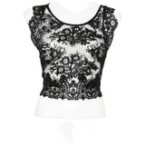Top con allacciatura sul retro in nero Maurizio - donna 