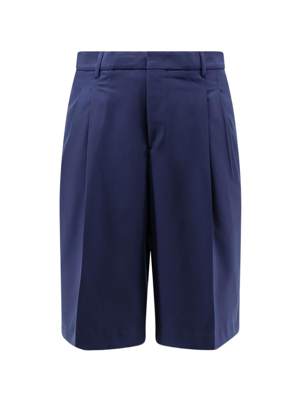 Bermuda plissettati in blu Ami paris - uomo 