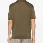 Polo con bottoni in verde Kiton - uomo 