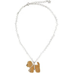 Collana puppy in argento e beige YVMIN - donna 