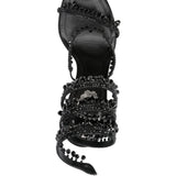 Sandali chandelier in nero Rene caovilla - donna 