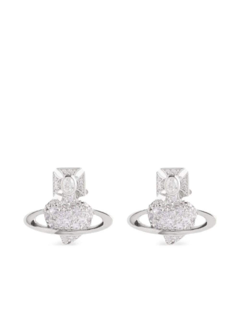 Orecchini con cristalli Agatha in argento 
