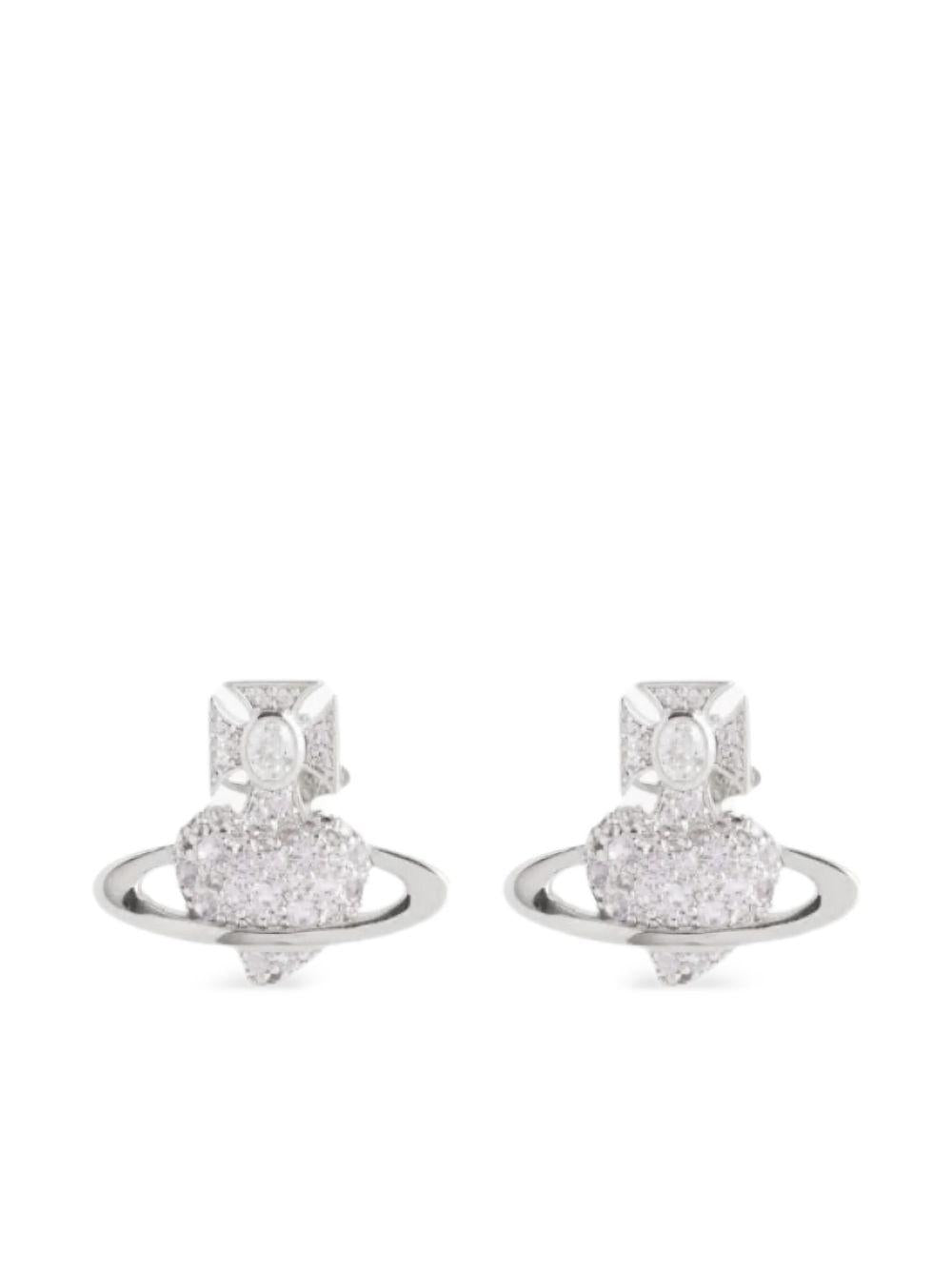 Orecchini con cristalli Agatha in argento 